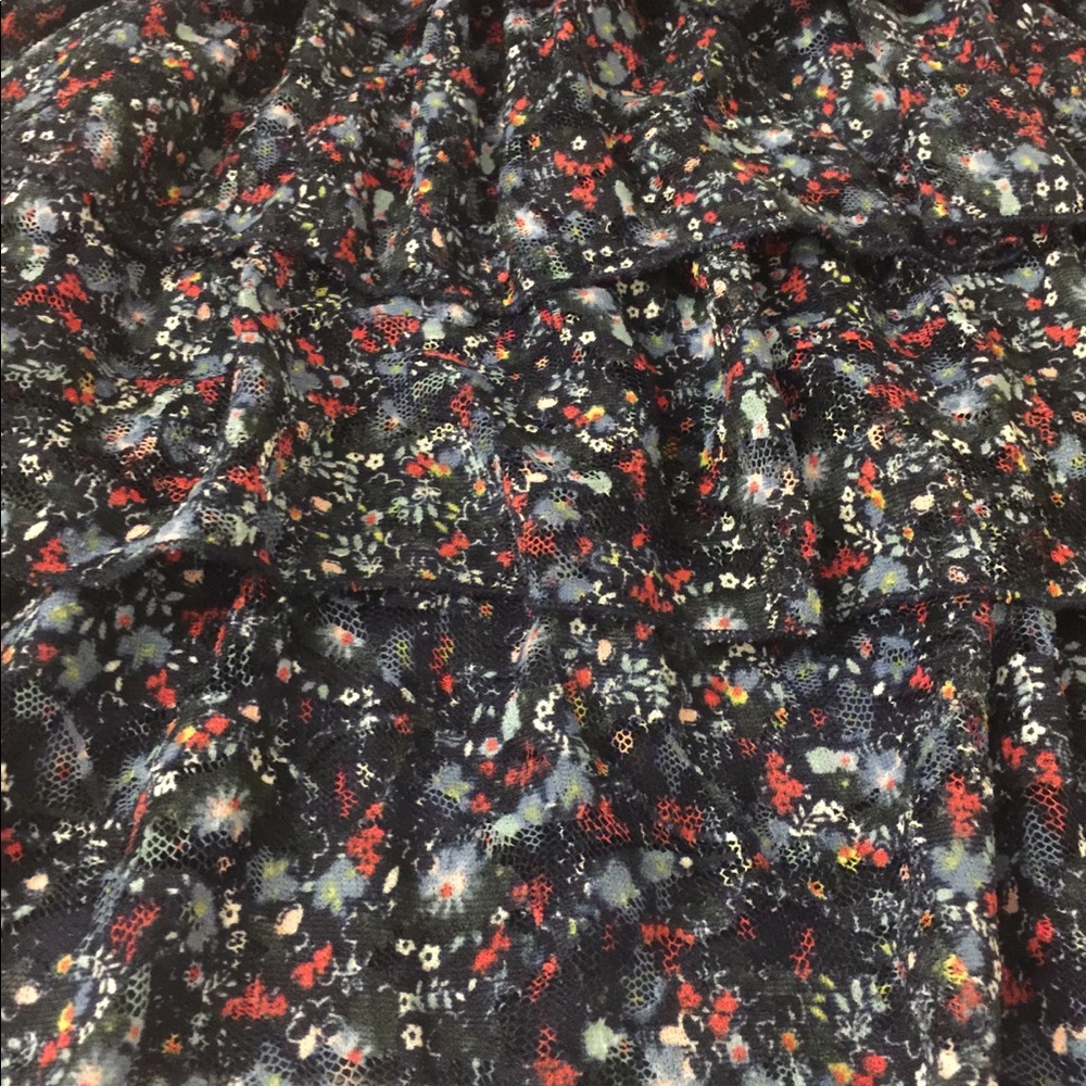 Deb 🌷Strapless Mini Dress Sz 12 Navy Print - Picture 7 of 8